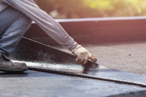 Professional Waterproofing technician working in Bonduel, WI